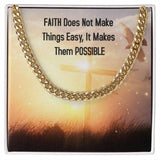 Faith & Elegance: The Cuban Link Chain Necklace - Where Style Meets Inspiration Jewelry/Cubanlink ShineOn Fulfillment 