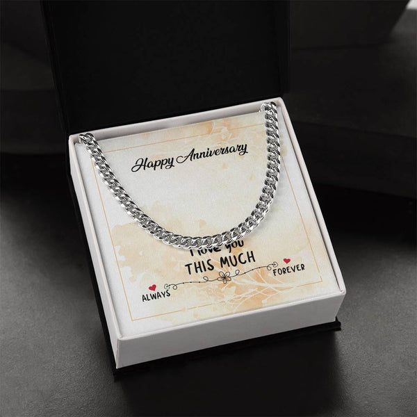 Forever Bond: The Anniversary Cuban Link Chain – A Timeless Symbol of Unbreakable Love Jewelry/Cubanlink ShineOn Fulfillment 