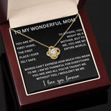 Forever Bonded - Love Knot Necklace for the World's Best Mom Jewelry ShineOn Fulfillment 