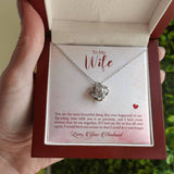 Forever Entwined: The Eternal Love Knot Necklace - A Symbol of Unbreakable Bonds Jewelry/LoveKnot ShineOn Fulfillment 14K White Gold Finish Luxury Box 