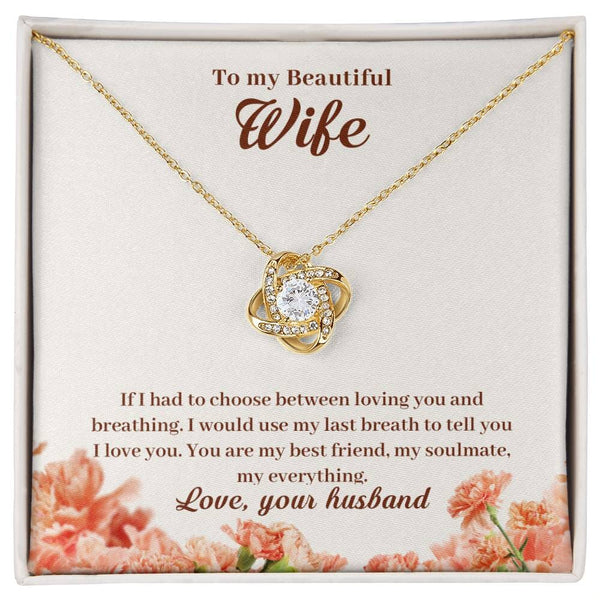 Forever Entwined - The Eternal Love Knot Necklace: A Timeless Tribute to Your Unbreakable Bond Jewelry/LoveKnot ShineOn Fulfillment 