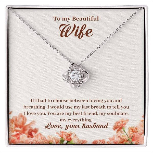 Forever Entwined - The Eternal Love Knot Necklace: A Timeless Tribute to Your Unbreakable Bond Jewelry/LoveKnot ShineOn Fulfillment 