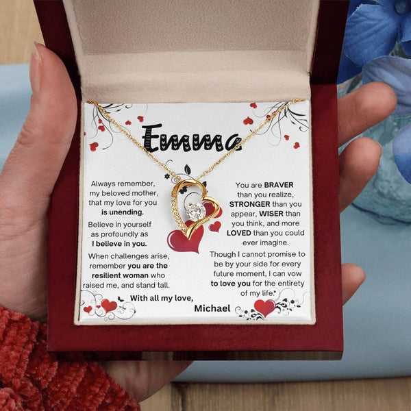 Forever Love Illuminated Necklace A Cherished Gift for Mom