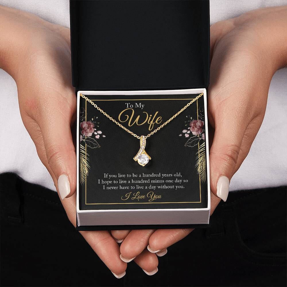 Forever Yours: The Alluring Beauty Necklace Jewelry/AlluringBeauty ShineOn Fulfillment 18K Yellow Gold Finish Standard Box 