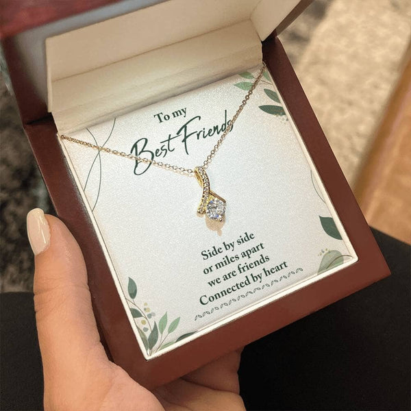 Friendship Forever: The Alluring Beauty Necklace Jewelry/AlluringBeauty ShineOn Fulfillment 18K Yellow Gold Finish Luxury Box 