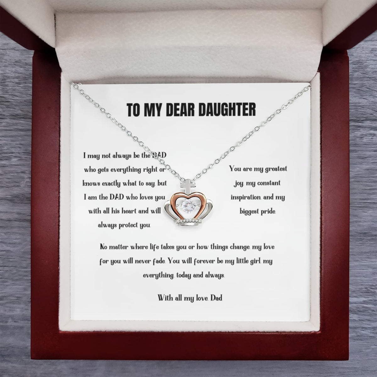 Gift That Will Make Her Feel Like a True Queen - Crown Pendant Necklace - NEW Jewelry ShineOn Fulfillment 