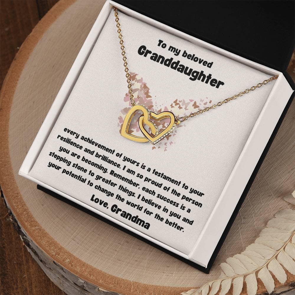 Grand Affection Interlocking Hearts Necklace: A Timeless Symbol of Love and Pride Jewelry/InterlockingHearts ShineOn Fulfillment 