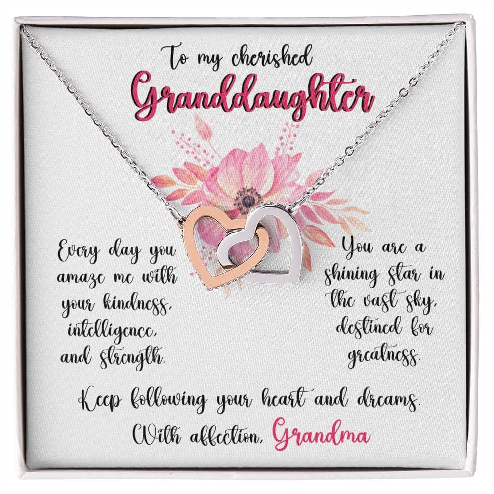 Grandeur of Love: Personalized Interlocking Hearts Necklace Jewelry/InterlockingHearts ShineOn Fulfillment 