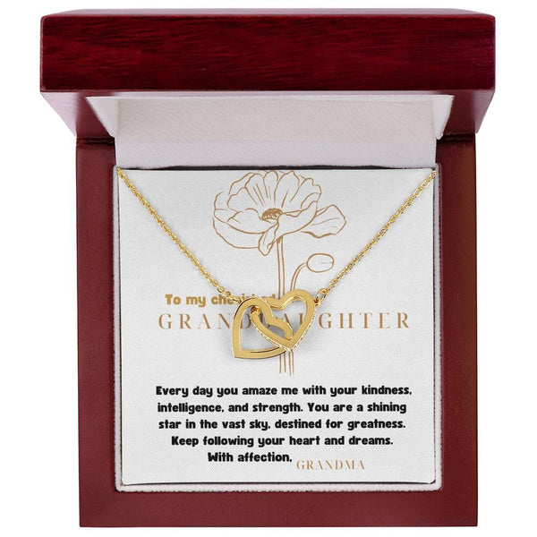 Grandeur of Love: The Interlocking Hearts Necklace - A Personalized Symbol of Grandparental Affection Jewelry/InterlockingHearts ShineOn Fulfillment 