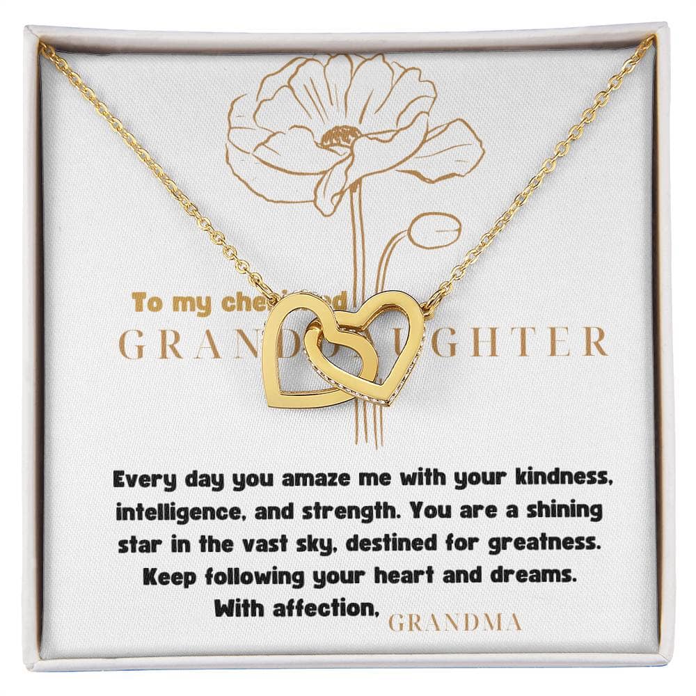 Grandeur of Love: The Interlocking Hearts Necklace - A Personalized Symbol of Grandparental Affection Jewelry/InterlockingHearts ShineOn Fulfillment 