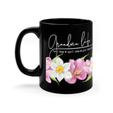 Grandma's Endless Love Black Coffee Mug, 11-15 oz Mug Printify 