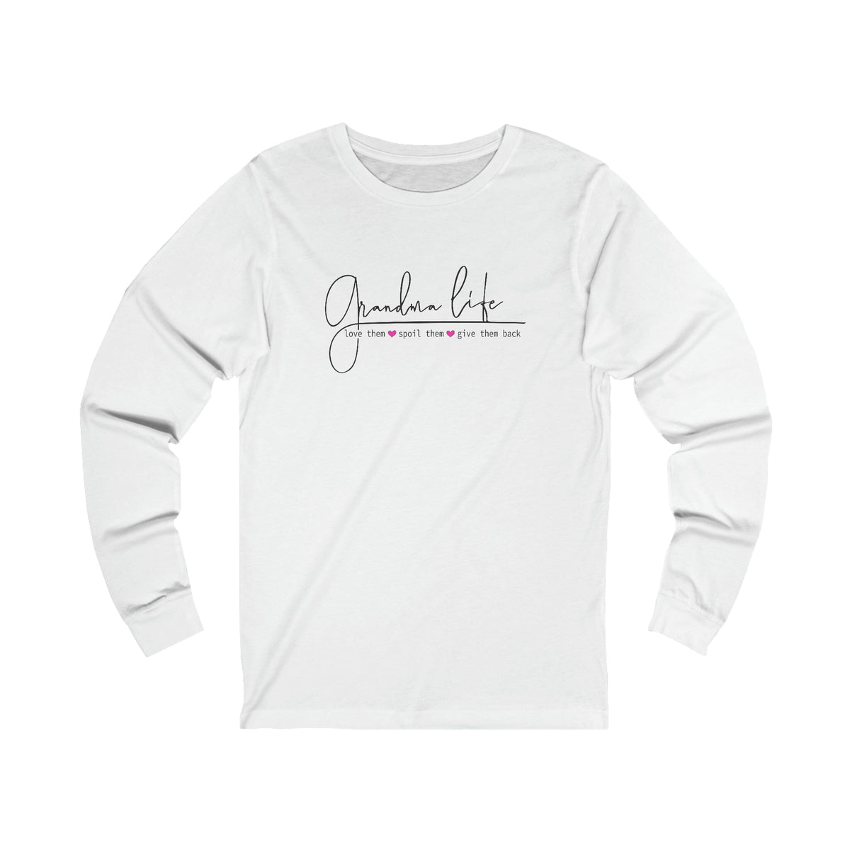 Grandma's Wisdom & Love Jersey Long Sleeve Long-sleeve Printify XS White 