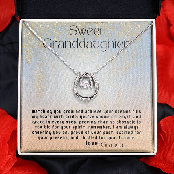 Grandparent's Embrace: A Timeless Pendant of Love and Pride for Your Granddaughter Jewelry/LuckyInLove ShineOn Fulfillment 