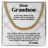 Grandparent's Legacy Cuban Link Chain: A Timeless Emblem of Love & Guidance Jewelry/Cubanlink ShineOn Fulfillment 