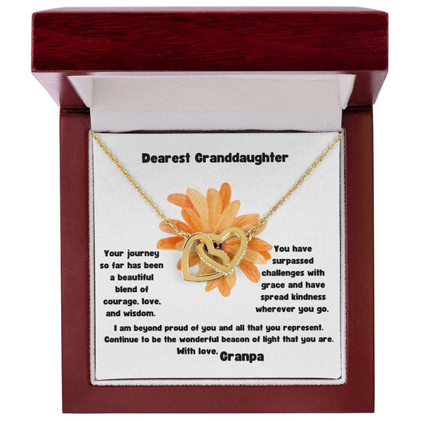 Grandparent's Love Interlocking Hearts Necklace: A Symbol of Eternal Bond & Affection Jewelry/InterlockingHearts ShineOn Fulfillment 