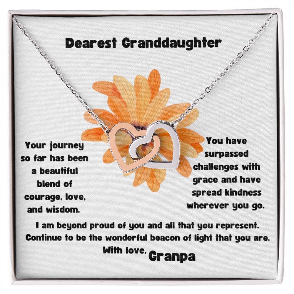 Grandparent's Love Interlocking Hearts Necklace: A Symbol of Eternal Bond & Affection Jewelry/InterlockingHearts ShineOn Fulfillment 