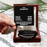 Grandson's Legacy Bracelet: An Eternal Bond of Love Jewelry/LoveForeverBracelet ShineOn Fulfillment Luxury Box w/LED 