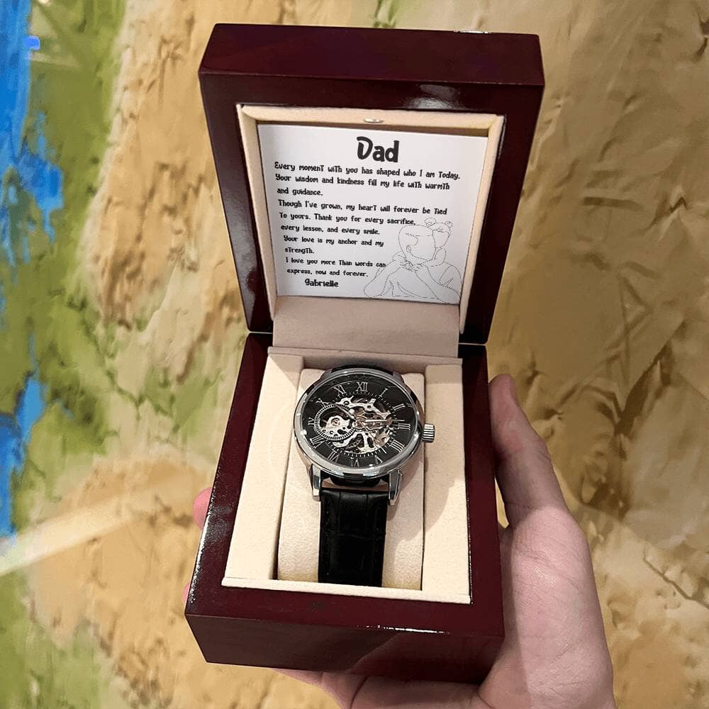 "Heartbeat of Time" - Father's Day Automatic Watch from Daughter Jewelry ShineOn Fulfillment 