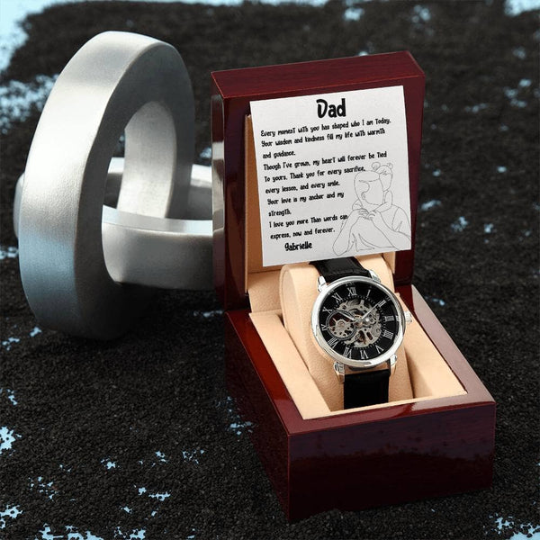 "Heartbeat of Time" - Father's Day Automatic Watch from Daughter Jewelry ShineOn Fulfillment 