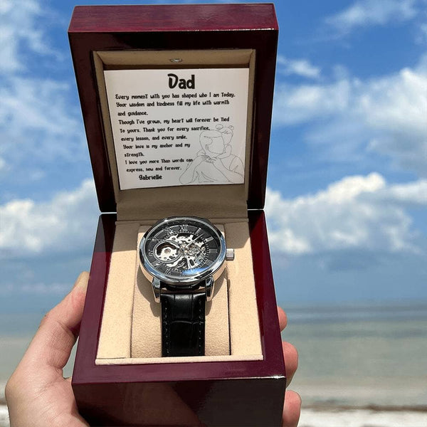 "Heartbeat of Time" - Father's Day Automatic Watch from Daughter Jewelry ShineOn Fulfillment 