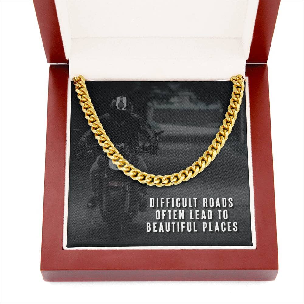 Inspirational Journey Cuban Link Chain: Strength & Elegance Embodied Jewelry/Cubanlink ShineOn Fulfillment 