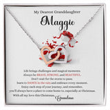 ✨ Interlocking Hearts Necklace: A Christmas Gift of Unconditional Love for Your Granddaughter ✨ Jewelry ShineOn Fulfillment 14k White Gold Finish Standard Box 