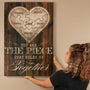 Irresistibly Personalized "Dad, You Are the Piece That Holds Us Together" - Customizable with Kids' Names Canvas CustomCat 