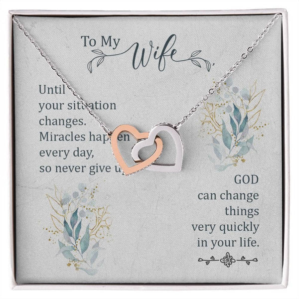 Miracle of Love Interlocking Hearts Necklace - A Symbol of Everlasting Hope and Commitment Jewelry/InterlockingHearts ShineOn Fulfillment 