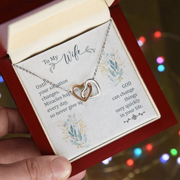 Miracle of Love Interlocking Hearts Necklace - A Symbol of Everlasting Hope and Commitment Jewelry/InterlockingHearts ShineOn Fulfillment 