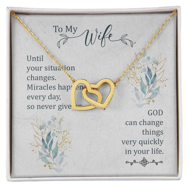 Miracle of Love Interlocking Hearts Necklace - A Symbol of Everlasting Hope and Commitment Jewelry/InterlockingHearts ShineOn Fulfillment 