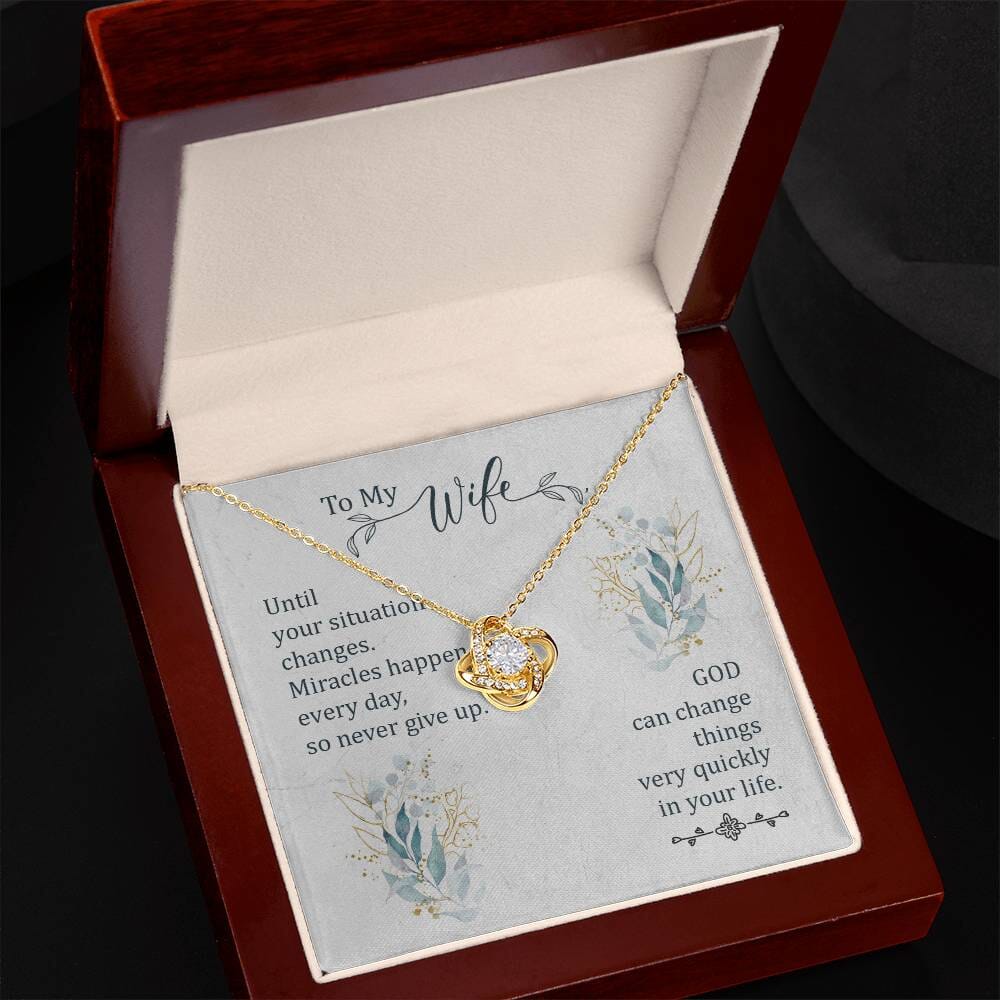 Miracle of Love: The Unbreakable Bond Love Knot Necklace Jewelry/LoveKnot ShineOn Fulfillment 