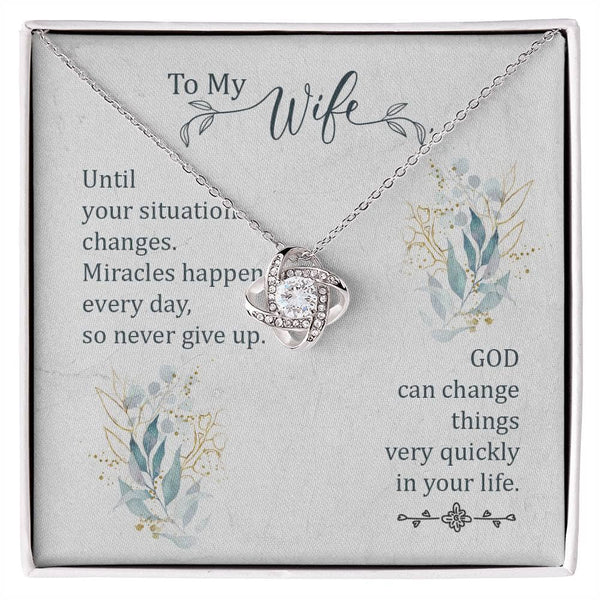 Miracle of Love: The Unbreakable Bond Love Knot Necklace Jewelry/LoveKnot ShineOn Fulfillment 