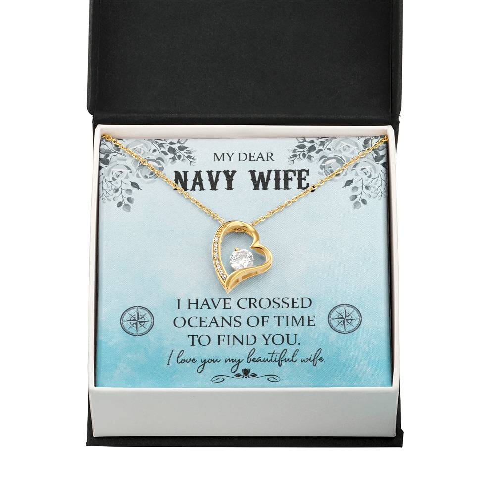 Ocean of Love Necklace: A Timeless Tribute to the Navy Wife's Enduring Love Jewelry/ForeverLove ShineOn Fulfillment 