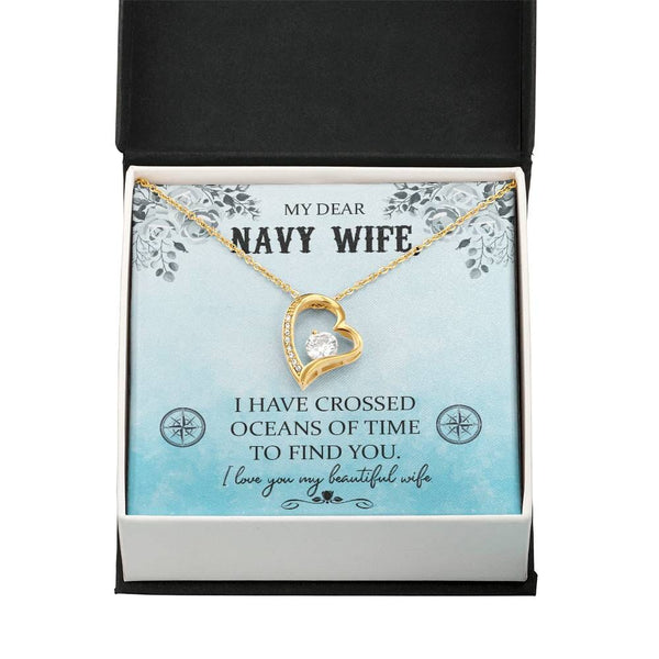 Ocean of Love Necklace: A Timeless Tribute to the Navy Wife's Enduring Love Jewelry/ForeverLove ShineOn Fulfillment 