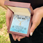 Ocean of Love Necklace: A Timeless Tribute to Your Navy Wife's Eternal Elegance Jewelry/AlluringBeauty ShineOn Fulfillment 18K Yellow Gold Finish Luxury Box 