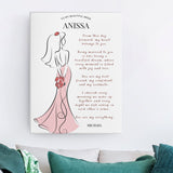 Personalized Canvas for the Future Bride with Names - A Unique and Beautiful Gift Canvas customcat 