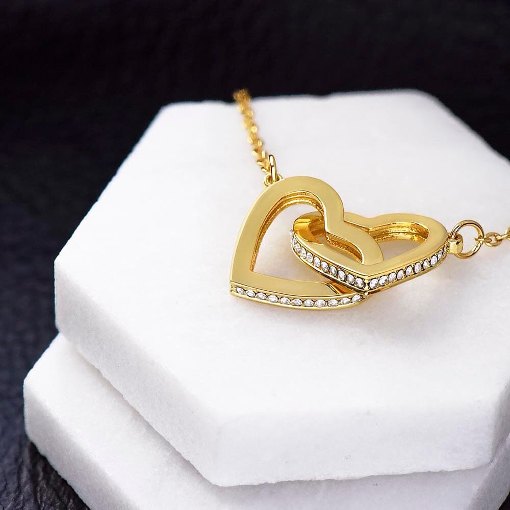 Special Gift for Your Daughter - Interlocking Hearts Necklace Jewelry ShineOn Fulfillment 