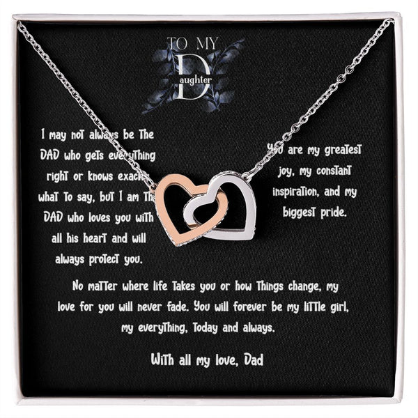 The Perfect Gift to Symbolize Your Endless Love - Interlocking Hearts Necklace Jewelry ShineOn Fulfillment 14k White Gold Finish Standard Box 