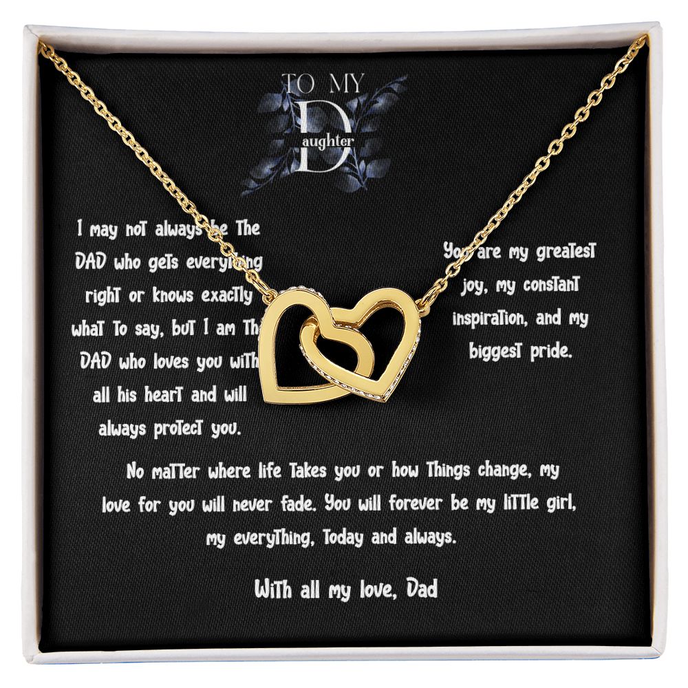The Perfect Gift to Symbolize Your Endless Love - Interlocking Hearts Necklace Jewelry ShineOn Fulfillment 18K Yellow Gold Finish Standard Box 