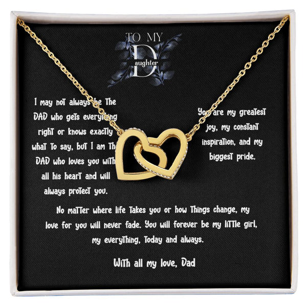 The Perfect Gift to Symbolize Your Endless Love - Interlocking Hearts Necklace Jewelry ShineOn Fulfillment 18K Yellow Gold Finish Standard Box 