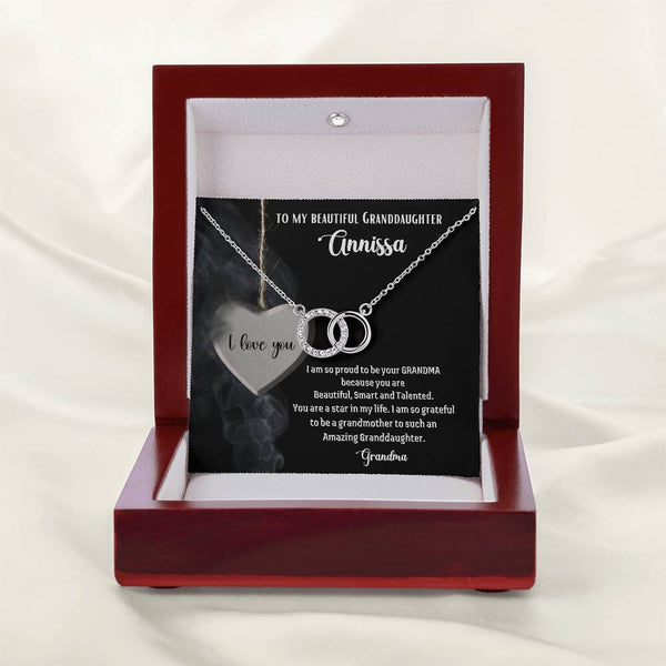 To My Beautiful Granddaughter - The Perfect Pair Necklace Jewelry ShineOn Fulfillment 