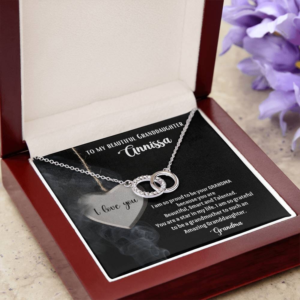 To My Beautiful Granddaughter - The Perfect Pair Necklace Jewelry ShineOn Fulfillment 