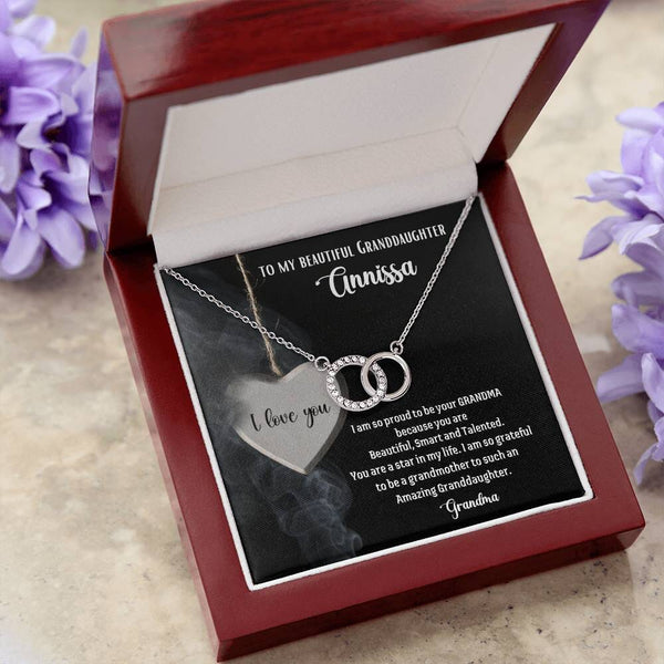 To My Beautiful Granddaughter - The Perfect Pair Necklace Jewelry ShineOn Fulfillment 