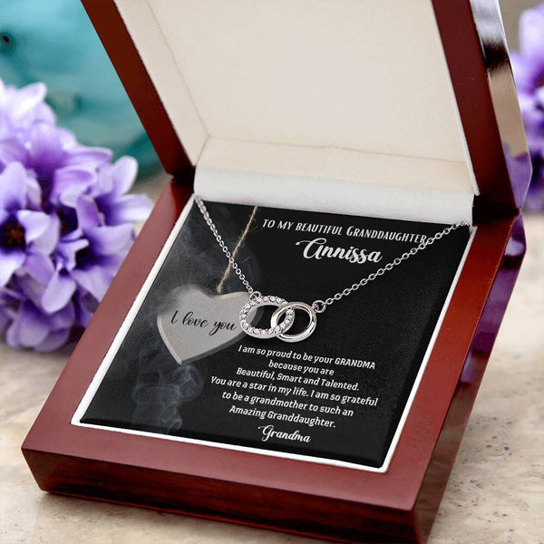 To My Beautiful Granddaughter - The Perfect Pair Necklace Jewelry ShineOn Fulfillment 