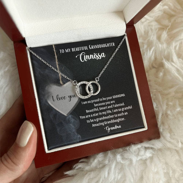 To My Beautiful Granddaughter - The Perfect Pair Necklace Jewelry ShineOn Fulfillment 