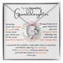 To My Granddaughter – Forever Love Necklace (A Gift She'll Treasure Always) Jewelry ShineOn Fulfillment 14k White Gold Finish Two Toned Box 