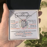 To My Granddaughter – Forever Love Necklace (A Gift She'll Treasure Always) Jewelry ShineOn Fulfillment 