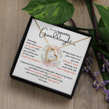 To My Granddaughter – Forever Love Necklace (A Gift She'll Treasure Always) Jewelry ShineOn Fulfillment 