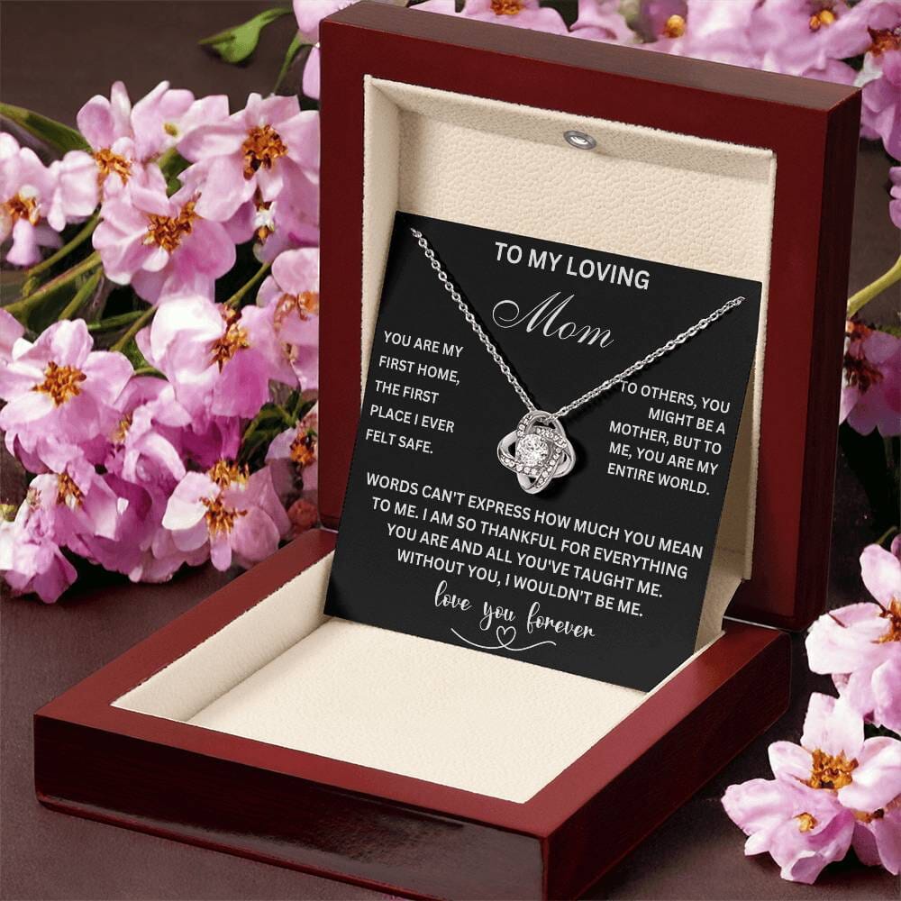 To My Loving Mom - Love Knot Necklace for the World's Best Mom Jewelry/LoveKnot ShineOn Fulfillment 