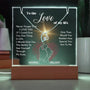 To The Love of My Life - Personalized Acrylic Plaque with Forever Love Necklace Acrylic/Square ShineOn Fulfillment 